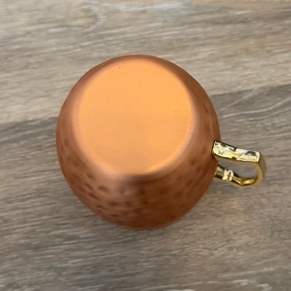 Moscow Mule Copper Plated Stainless Steel Hammered Mug Cup - Picture 6 of 6